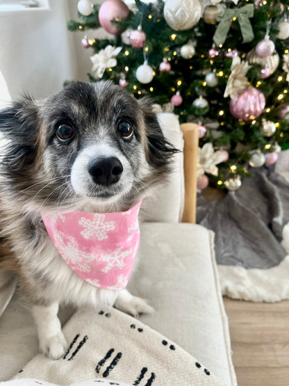 Pink snowflakes